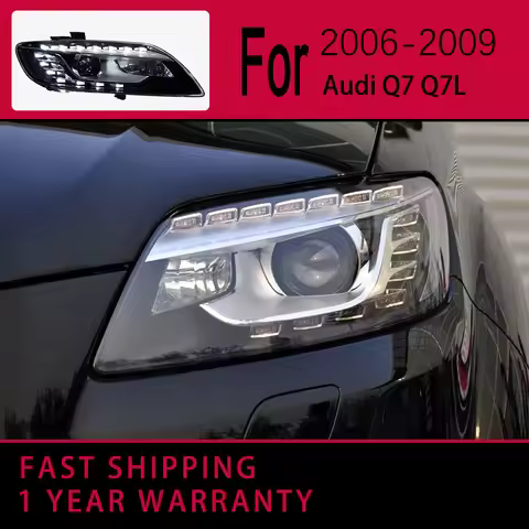 Car Lights for Audi Q7 Q7L Headlight 2006-2015 Q7 Head Lamp Drl Projector Lens Automotive Accessorie