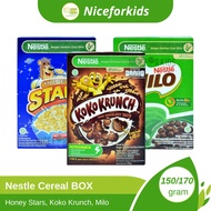 Nestle Cereal Box Packaging Honey Stars 150gr / Koko Krunch 150gr / Trix 150gr / Milo 150gr