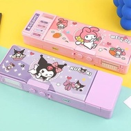 Sanrio Multifunctional Stationery Box High-Value Kuromi Password Pencil Case Student Stationery Larg
