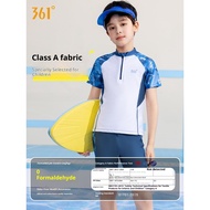 361 Degrees Kid's swimsuit 2026 new boy split professional training swimsuit Swimwear for Boys