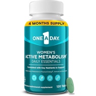One A Day Women's Active Metabolic Daily Essentials, Women's Complex Vitamins, Metabolic Supports, W