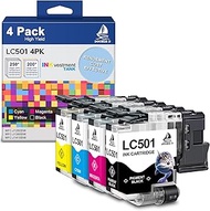 DOUBLE D LC501 Ink Cartridges Compatible Replacement for Brother LC501 LC501XL use with Brother MFC-
