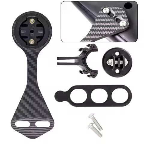 Lamp Holder Computer Mount For Garmin For-XOSS G G+ Bicycle Handlebar Carbon Fiber For F12 F MOST Hi