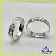 ✹ ♈ ℗ Unisilver 925 Wedding Band Ring (WR177-1001)