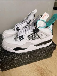 Air Jordan 4 Retro 白水泥 中幫籃球鞋 灰白黑經典配色 AJ4復刻籃球鞋