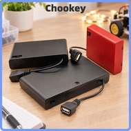 CHOOKMY AA Battery Holder, With USB Power With Cover AA Battery Box AA Battery , High Quality With S