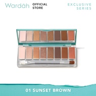 [NJ Gift Not For Sale] Wardah Exclusive Eyes Pallete 01 Sunset Brown