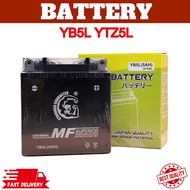 BATTERY YB5L YTZ5L (5AH) BATTERY LC135/Y15/EX5/FZ150/WAVE100/GT128/EGO AVANTIZ STRONGER CHARACTER BA