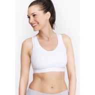 La Leche League Intimates Nursing Sport Bra White/Grey