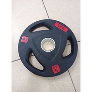 Rubber-coated dumbbell plate with steel core, 50 pieces, 10kg