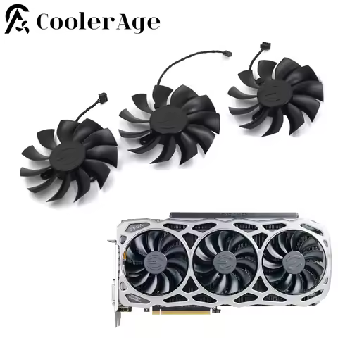 For EVGA GTX 1080 Ti FTW3 Video Card Fan 86MM PLA09215B12H GTX1080Ti Graphics Card Cooling Fan