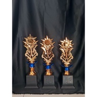 Crown champion plastic trophy