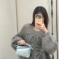 Loewe  suna Fujita 聯名絕版冰川藍 企鵝minipuzzle 手提肩背斜背包  17*12*7.5  98新配件肩帶 塵袋 盒子