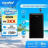 Comfee 110L Retro Single Door Fridge Quiet Refrigerator Energy Efficient 小型冰箱 Small Household Essent