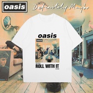 เสื้อยืด Oasis reunion tour เสื้อยืด วง Oasis วง Vintage Rock band ผ้าฝ้ายแท้ cotton100% T-shirt