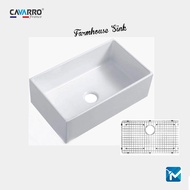 Cavarro Ceramic Kitchen Farmhouse Sink, Apron Sink CFS301810