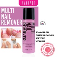 【Vainpot-SG】 WithShyan MULTI Gel Nail Polish Remover - Acetone Soak Off Gel and Glitter - with Vitam