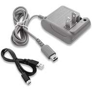 DS Lite Charger,Compatible with Nintendo DS Lite 100-240V Wall Plug Adapter, with USB Charging Cable