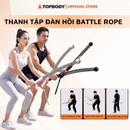 TOPBODY battle rope elastic exercise bar Fitness Training Equipment, Supporting Full Body Exercises,