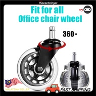 TCNGV 1PC Office Swivel Chair Roller Casters Replacement Wheels 3 inch