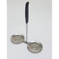 7.5cm Stainless Steel  Traditional Double Ladle Kuih Rempeyek Peyek Mold  Peanut Rice Flour Crisps