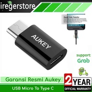 Flash Sale Aukey Adapter Micro USB to USB-C converter Handphone Hp cabel otg ORI Bergaransi