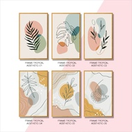 L18production Wall Decoration Display Walldecor Wooden Poster Home Decoration Tropical Aesthetic Fra