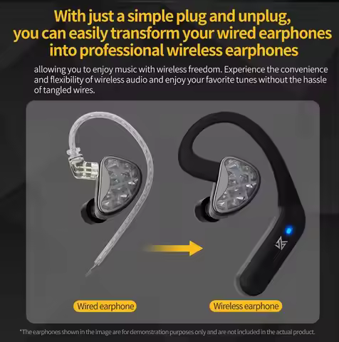 High Quality KZ AZ20 BT 5.3 Wireless Earphones Hook HIFI Sound Technology AptX HD Type C Upgrade Cab