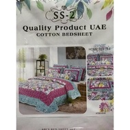 Cadar Queen 6-In-1 100% Cotton Cadar Patchwork Bedsheet Comforter Super Queen