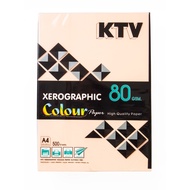 กระดาษสีถ่ายเอกสาร A4 80 แกรม KTV