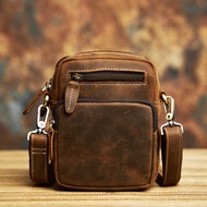 Genuine Leather Shoulder Bag Casual Retro Messenger Bag High Quality Crossbody Bag Sling Bag For Man