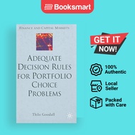 Adequate Decision Rules For Portfolio Choice Problems - Hardcover - English - 9780333994320