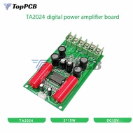 TA2024 12V 2x1 5W HIFI Nhỏ Âm Thanh Kỹ Thuật Số Bộ Khuếch Đại AMP Mô-đun Bảng Mạch Cho PC Ô Tô