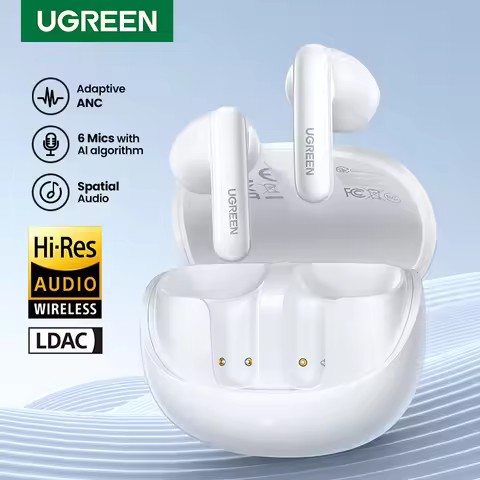 UGREEN Choice H6 Pro Adaptive Active Noise Cancelling Earbuds LDAC Hi-Res Audio Wireless Bluetooth E