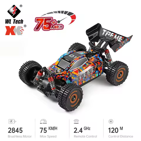 WLtoys 184016 75KM/H RC Car 2.4G Brushless Motor Electric High Speed Vehicle 4WD Off-Road Remote Con
