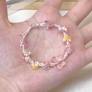 Woven Butterfly Flower Bracelet Sweet Cute Classy Light Luxury Exquisite Female Design Jewelry 26.. 