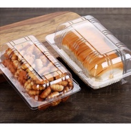 AR - (10Pcs/50Pcs) Bakery Plastic Tray With Lock/Food Packaging /Food box/Food Container