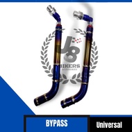 BYPASS TITANIUM RAINBOW 45*90*  HONDA YAMAHA