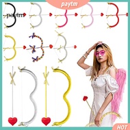 PTM Photography Prop Set Cupid Bow and Arrow Set Cupid Heart Shape Bow and Arrow Prop for Valentine’