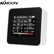 Kmoon เครื่องหน้าจอที่มีคุณภาพอากาศภายใน14 In 1 Tuya เครื่องตรวจจับคุณภาพอากาศ Wi-Fi ตรวจจับ CO₂ CO 