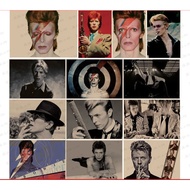 David Bowie David Bowie Rock Singer Retro Nostalgic Kraft Paper Poster Bar Dormitory Decoration Pain