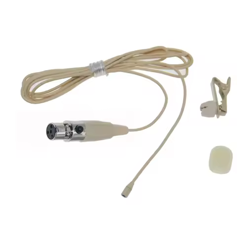 TL48 Very Very Mini Clip-On Lavalier Microphone For Sennheiser Shure MiPro AKG TA4F TA3F Dual Ear Ha