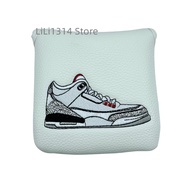 1pc shoes Pattern Golf Putter Cover PU Leather Large Mallet Golf Head Cover Magnetic Closure Golf Head cover