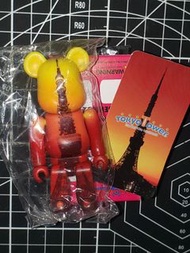 全新 Pattern Tokyo Tower 東京鐵塔 圖案 日落 黃昏 medicomtoy be@rbrick series 25 bearbrick 25代 100% 熊仔 隱藏 絕版 擺設 裝