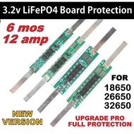 3.2v 3.6v LiFePO4 FLP LiFe BMS Battery 6 mos 12A Board Protection 32650 solar energy system battery 