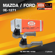 (ประกัน 6 เดือน) ลูกหมากคันชักนอก MAZDA / FORD FAMILIA 1300 ปี 1975-1977 / มาสด้า / ฟอร์ด / 3E-1271 / ยี่ห้อ 333 (1คู่ 2 ตัว) TIE ROD END OUTER (ซ้าย / ขวา)