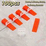 ZHAOX 100pcs Ceramic Leveler, Thickened DIY Tile Spacers,  Professional Clamp Reusable Locator Space