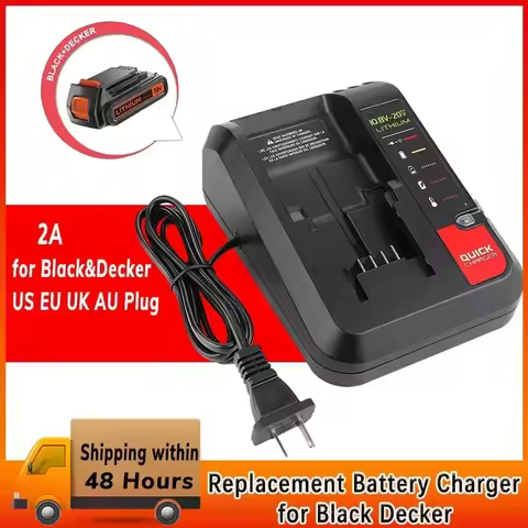 18V Replacement Lithium Battery Charger for Black and Decker PORTER CABLE Lithium Battery Charger 2A