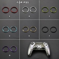 2pcs Plating Accent Rings Replacement For Sony PS5 Controller Accessories