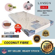 [READY STOCK ] Original 100 %Full Coconut Fibre Single / Super single Size Mattress 4 inch / coconut